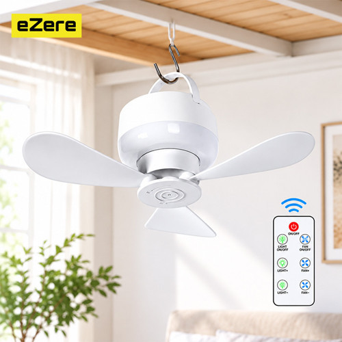 AeroSnap LED Kamp Tavan Fanı ve Taşınabilir Şarjlı Tavan Vantilatörü