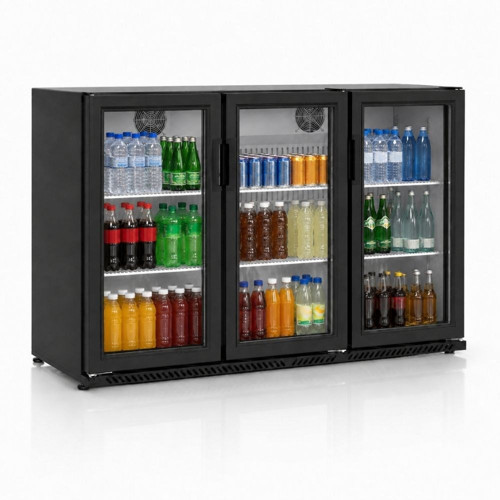 S340 BB TD 3 Kapılı Menteşeli Back Bar Şişe Soğutucu 220V