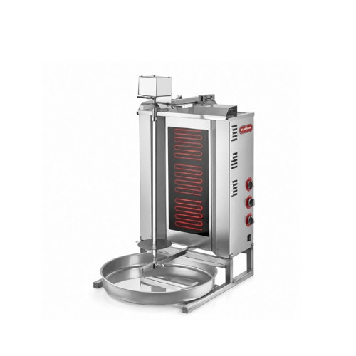 Silverinox Elektrikli 3 Radyan Üstten Motorlu Döner Makinesi 380V
