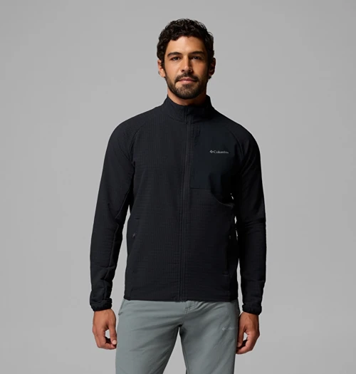 Superior Summit Grid Tam Fermuarlı Erkek Polar Üst AO2740