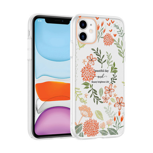 iPhone 11 Kılıf Kamera Korumalı Desenli MKST Klip Kapak - Beautiful