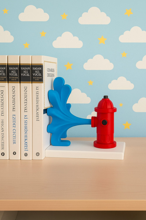 İtfaiye Yangın Musluğu Tasarıml Kitap Tutucu Modeli