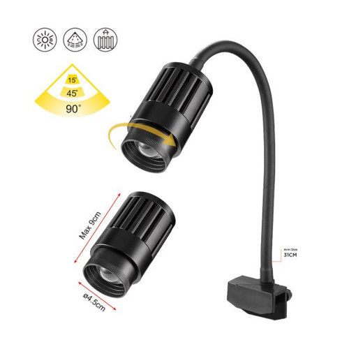 15W Odak Ve Yön Ayar Led Akvaryum Aydınlatma Çap 55x98 Mm