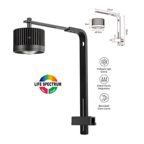 28W Askı Tip Led Akvaryum Aydınlatma 85x60 Mm