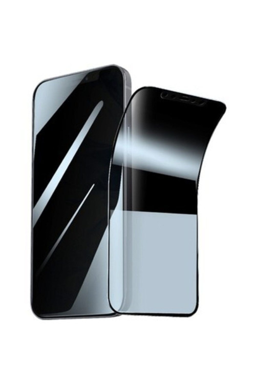 Iphone 12 Uyumlu Tam Kaplayan Seramik Nano Hayalet Privacy Gizli Ekran Koruyucu Esnek Cam