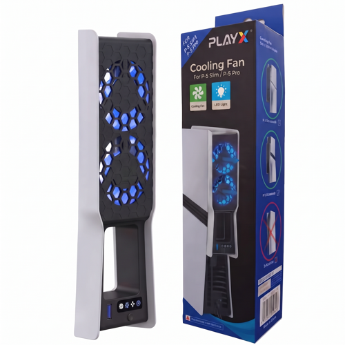 PS5 Slim / Pro Soğutucu Fan Led Işıklı 3 Kademeli