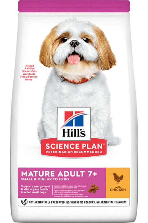 Hill's Scıence Plan +7 Yaşlı Küçük ve Mini Irk Tavuklu Köpek Maması 1.5 kg