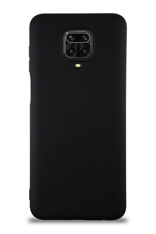 Y İletişim Xiaomi 9 Pro ile Uyumlu Kapak ile Uyumlu İçi Kadife Lansman Silikon Kılıf - Siyah
