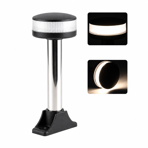 LED Krom Çıpa Feneri 12V 15 cm