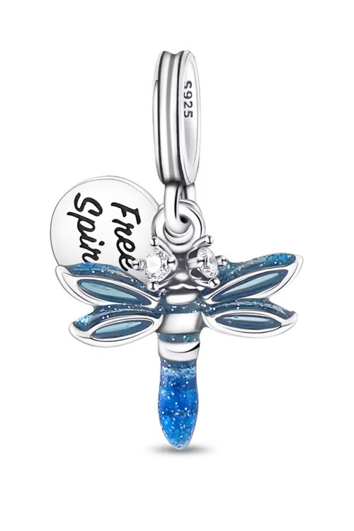Yusufçuk Sallantılı Gümüş Charm