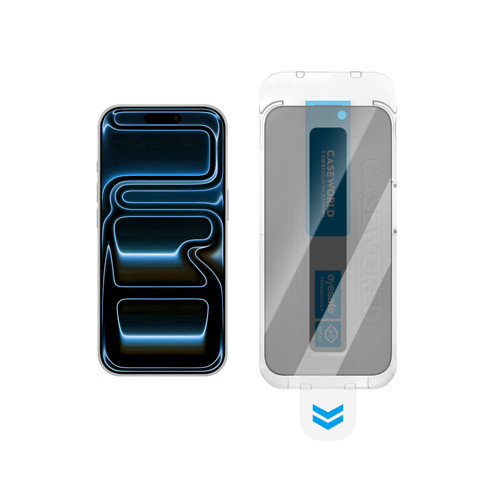 iPhone 18 Pro Applicator 2.5D Eyesafe Teknolojili 0.33mm Privacy Cam Ekran Koruyucu Aparatlı Siyah