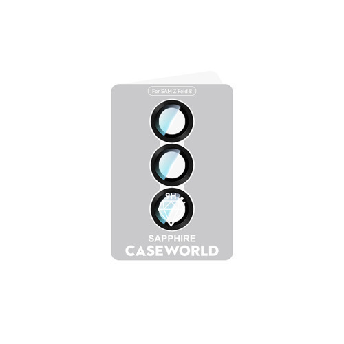 Galaxy Z Fold 7 Uyumlu CaseWorld Alloy Serisi Oleofobik Anti Reflective Kamera Lens Koruyucu Siyah