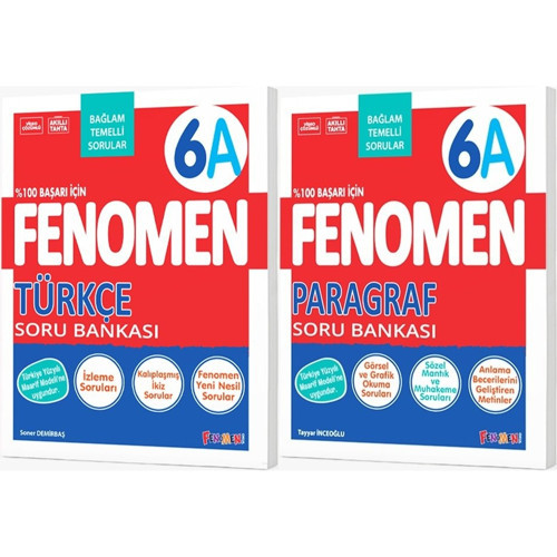 Fenomen Okul 2027 6. Sınıf Türkçe + Paragraf A Serisi Soru Bankası Seti 2 Kitap Maarif Model
