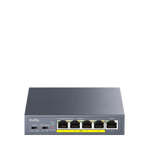 GS105P 5 Port Gigabit PoE+ Switch 36W