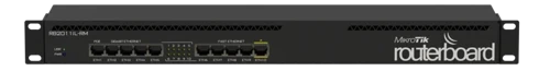 RB2011iL-RM 1U Rackmount Router, 5x Gigabit + 5x Fast