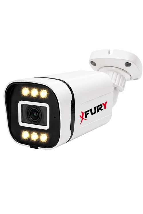 IP 5MP Lens 1080P Sesli 6 Warm LED Renkli Gece Görüşlü IP66 Dış Mekan Geniş Açılı Güvenlik Kamerası
