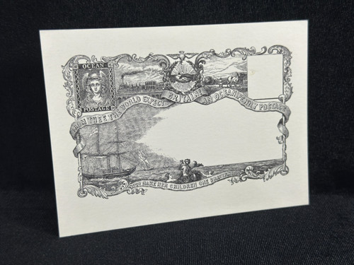 1980 Stamp Collecting Magazine Postcard - Ocean Penny Postage No. 4 - Unposted İngiltere Kartpostal