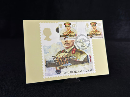1986 İngiltere Kraliyet Hava Kuvvetleri Kartpostal Royal Air Force - Lord Trenchard / DH 9A - Post Office Picture Postca