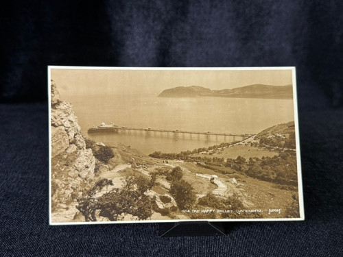 1954 İngiltere LLANDUDNO WALES UK HAPPY VALLEY AND PIER~JUDGES PHOTO POSTCARD 1900s