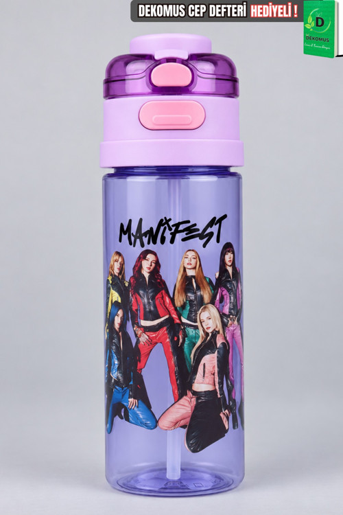 x Dekomus Lisanslı Manifest Amatör Collection Çift Fonksiyonlu 500 ML Tritan Matara