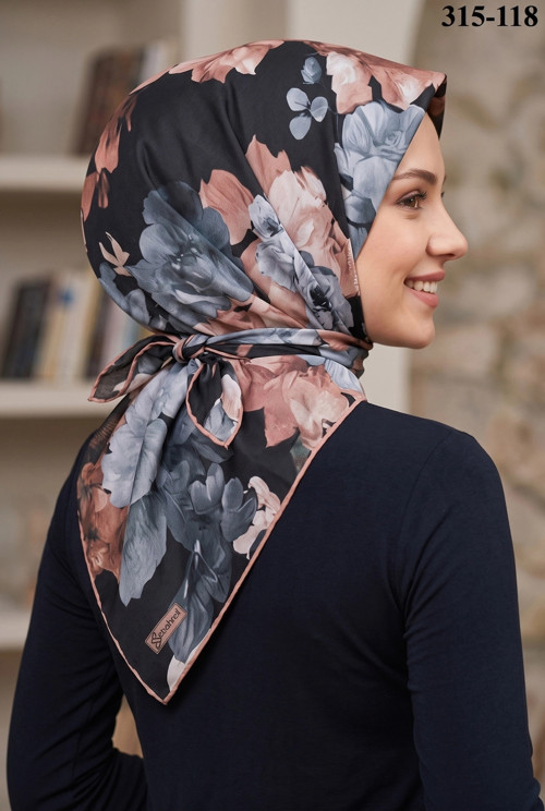 Desenli Soft Pamuk Eşarp 315-118