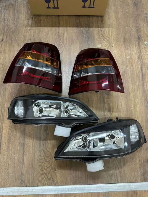 Opel Astra G Hatcback Füme Stop + Siyah Far Lambası Set 1998-04