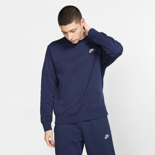 NSW Club Fleece Crew Lacivert Erkek Sweatshirt