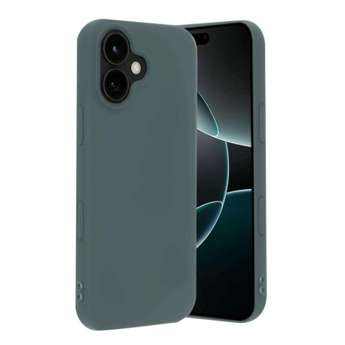 İphone 17 Nano İçi Kadife Silikon - Koyu Yeşil