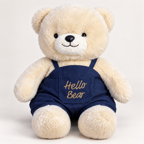 45 cm Peluş Ayıcık Hello Bear – Sevimli Yumuşak Oyuncak Ayı