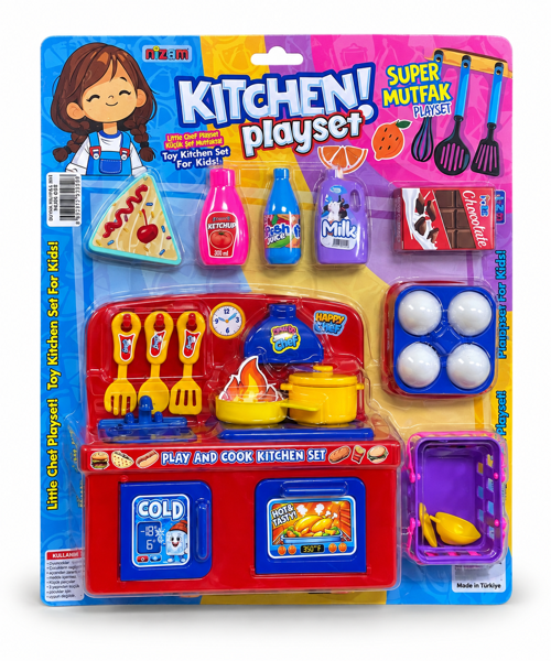 Nizam Kitchen Playset Süper Mutfak Seti – Çocuklar İçin Oyuncak Mutfak Seti