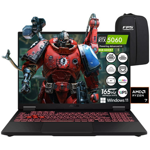 Tuf Gaming A16 FA608UM Ryzen 7 260 RTX5060 24GB Ram 2tb SSD 16" IPS Wuxga 165Hz W11 Taşınabilir Bilgisayar