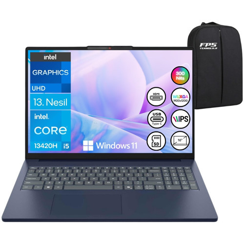 Ideapad Slim 3 I5-13420H 8gb Ram 512GB SSD 16" Wuxga W11 83K2001RTR Taşınabilir Bilgisayar