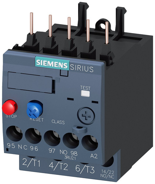 SIEMENS 3RU2116-1BB0 TERMİK RÖLE 1NO+1NC KONTAKLI 1.4-2A BOY S00