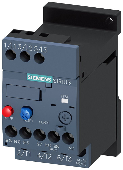 SIEMENS 3RU2116-1HB1 TERMİK RÖLE 1NO+1NC KONTAKLI 5.5-8A BOY S00 (RAYA MONTAJLI)