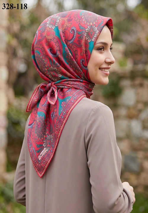 Soft Pamuk Eşarp (Mercan) 328-118