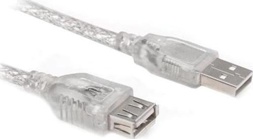 USB UZATMA KABLOSU 3 METRE ŞEFFAF (2818)