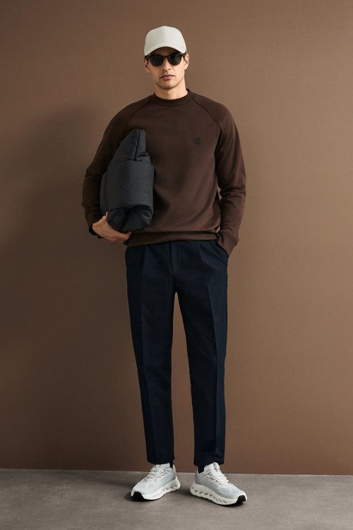 Erkek Blake Sweatshirt Kahverengi