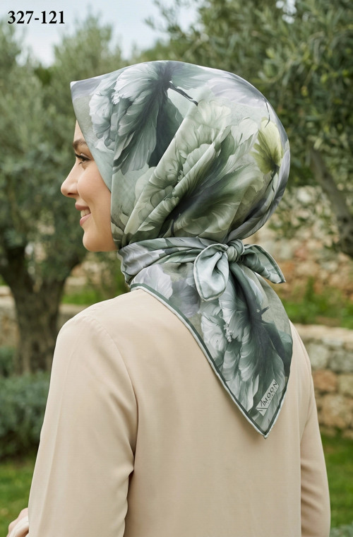 Soft Pamuk Eşarp (Yeşil) 327-121