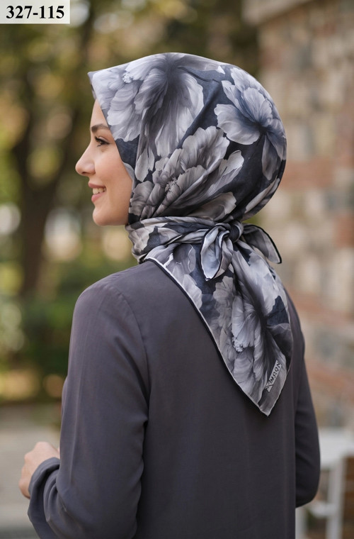 Soft Pamuk Eşarp (Gri) 327-115