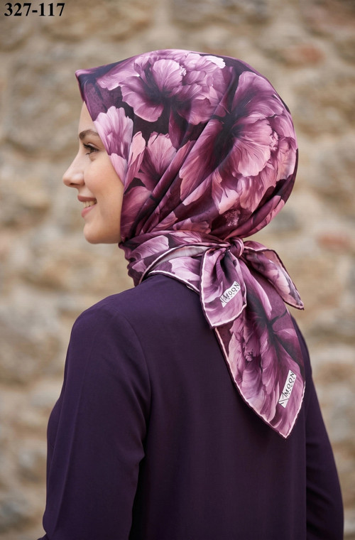 Soft Pamuk Eşarp (Mürdüm) 327-117