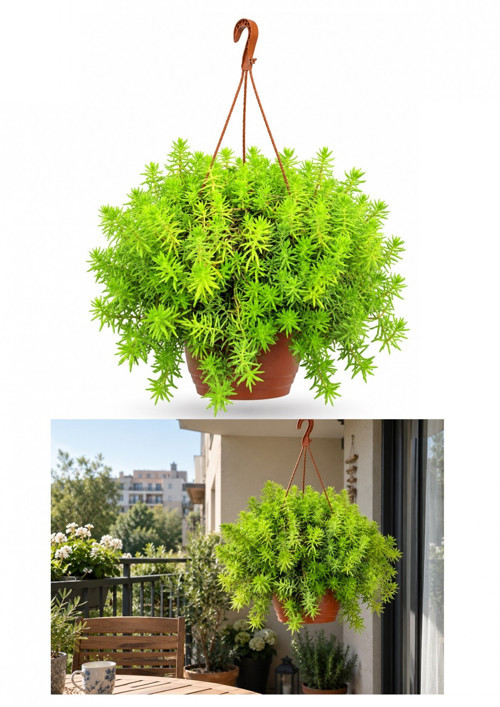 MAKROME SARI SEDUM - ASKILI BALKON BİTKİSİ