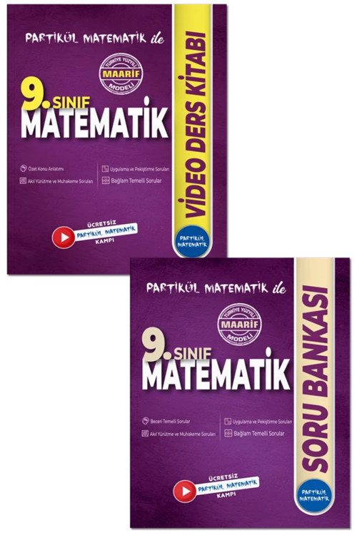 9. Sınıf Partikül Matematik Video Ders ve Soru Bankası Kitanı