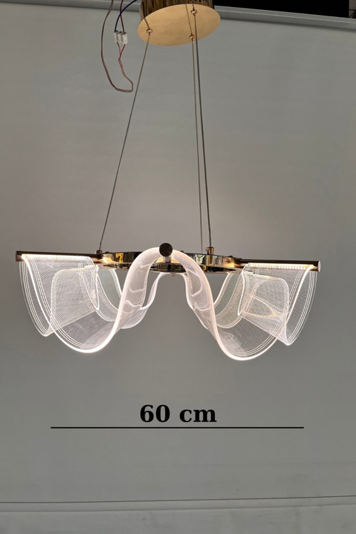 Modern Dalgalı Tasarım LED Sarkıt Avize