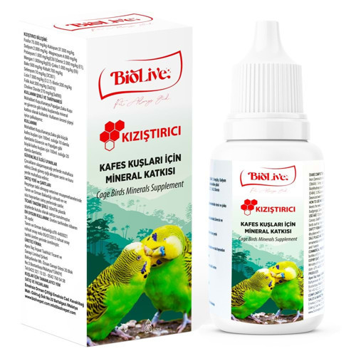 Kuşlar İçin Kızıştırıcı Vitamin 50ml