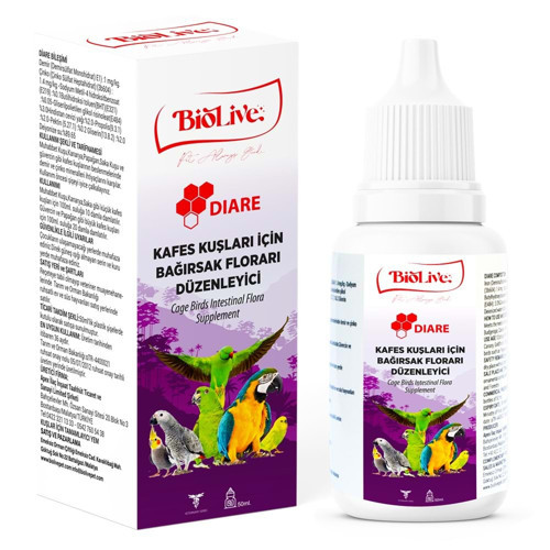 Diare Kuşlar İçin Bağırsak Düzenleyici Vitamin 50ml