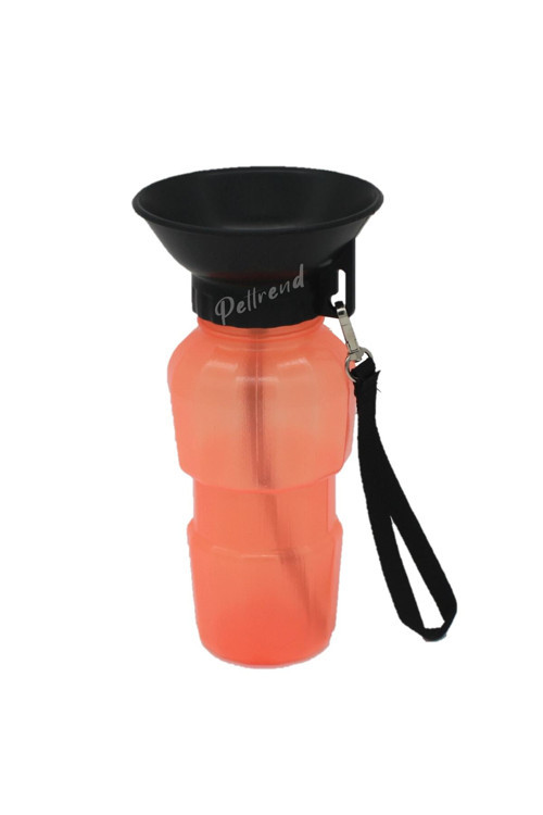 500Ml Köpek Seyahat Suluğu Su Şişesi-Turuncu