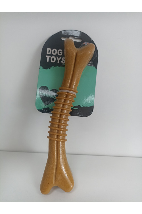 1 Adet 20 Cm Kemik Modelli Sert Plastik Köpek Isırma Çiğneme Oyuncağı