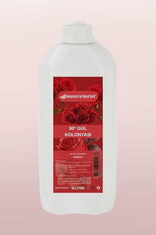 Gül Kolonya 5 Lt Bidon - Toptan / Ekonomik Boy Refill