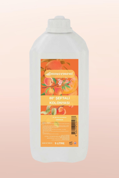 Şeftali Kolonya 5 Lt Bidon - Toptan / Ekonomik Boy Refill