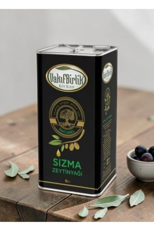 Natürel Soğuk Sıkım Sızma Erken Hasat 0,3 Asit 5L (4800Gr) Zeytinyağı